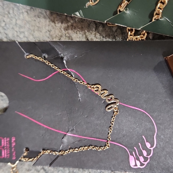 Fun fashion lot new goldtoned Anklet, genuine cultured pearl bracelet,necklace - Picture 3 of 4